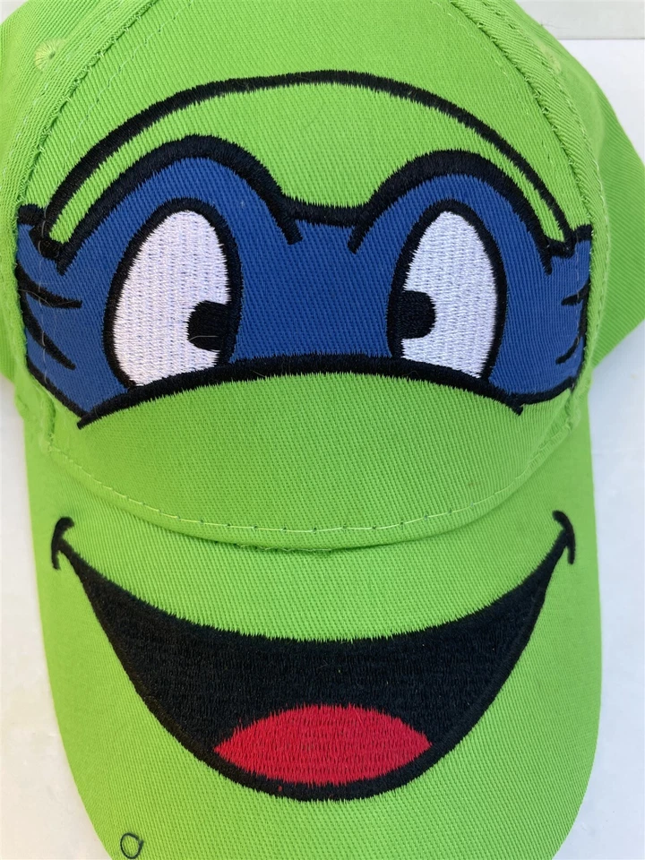 Boné de beisebol bordado RARO tamanho infantil adolescente mutante tartarugas ninja Leonardo - Imagem 2 de 4