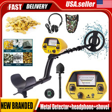 LCD Metal Detector Waterproof Gold Digger Deep Sensitive Hunter Coil Searcher