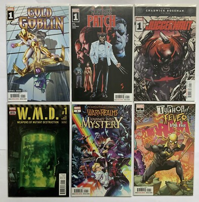 Marvel #1 Mixed Lot Of 6 VF/NM Wolverine Gold Goblin Juggernaut, WMD, Typhoid