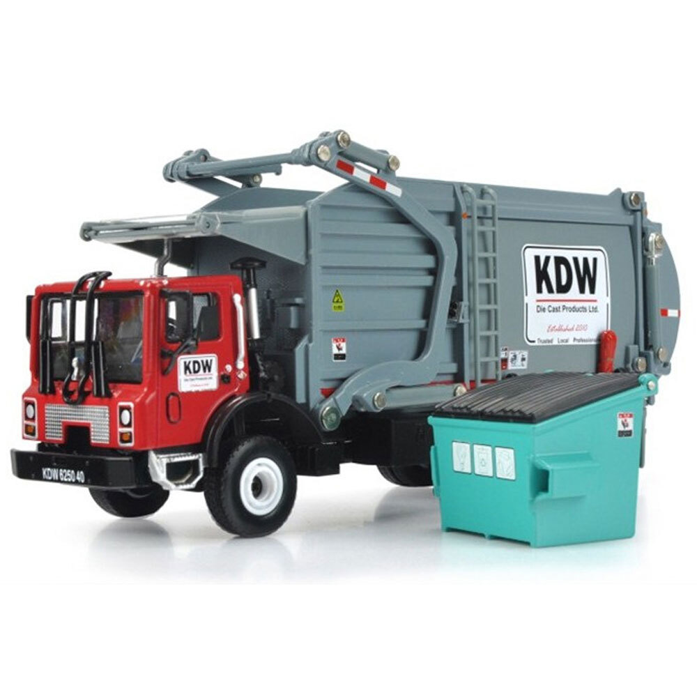 凱迪威(KDW) 1/50 リーチスタッカー コンテナ作業車 モデルミニカー Recycling Garbage Truck 1/24 Diecast Model Car Toy Trucks