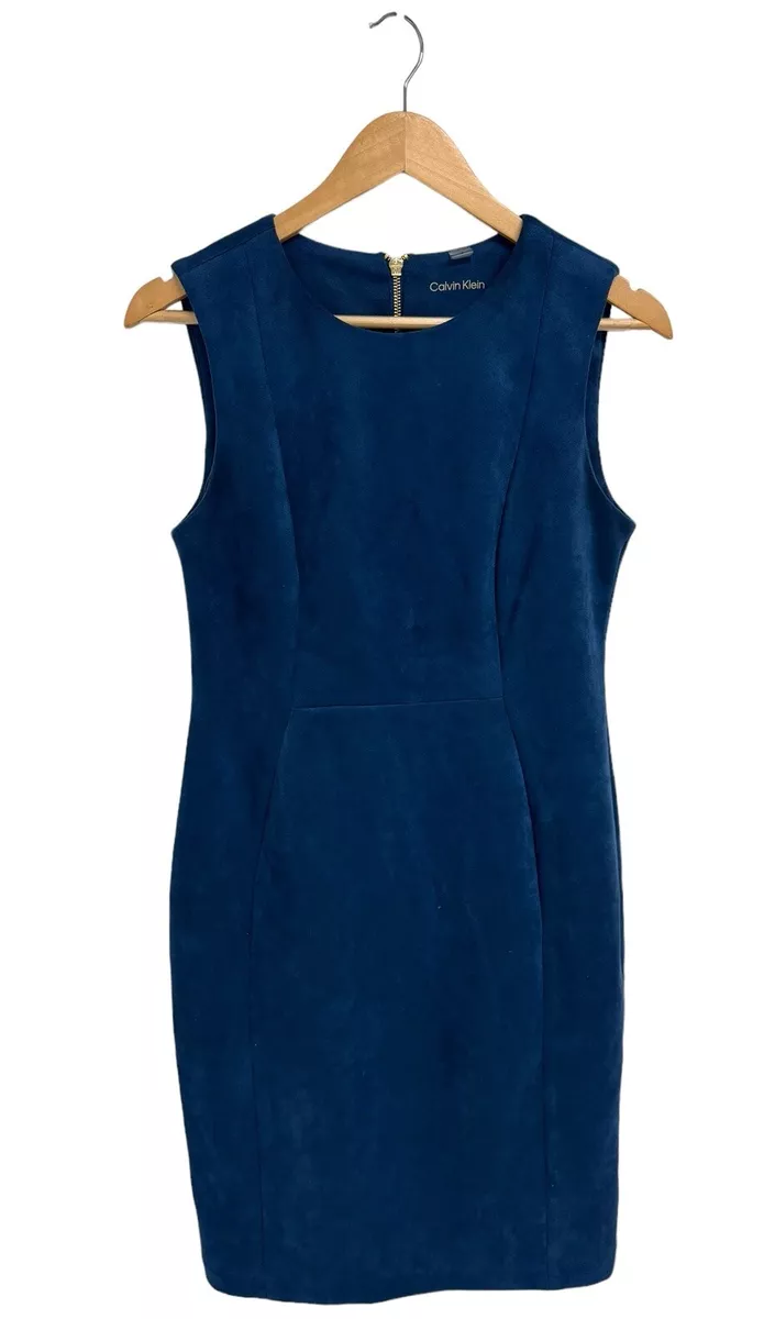 Calvin klein dark blue dress online