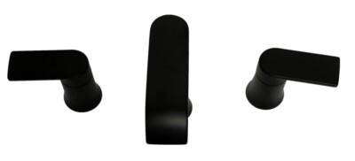 Moen T6708BL Genta Zweigriff Verbreitet Badezimmer Waschbecken Wasserhahn - Matt
