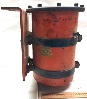 Vintage Genuine Fram Oil & Motor Cleaner Filter Canister - Tractor