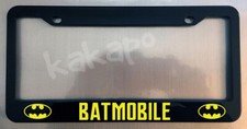 Batmobile Black Metal License Plate Frame Batman Fans Batmobile Black Metal License Plate Frame Batman Fans