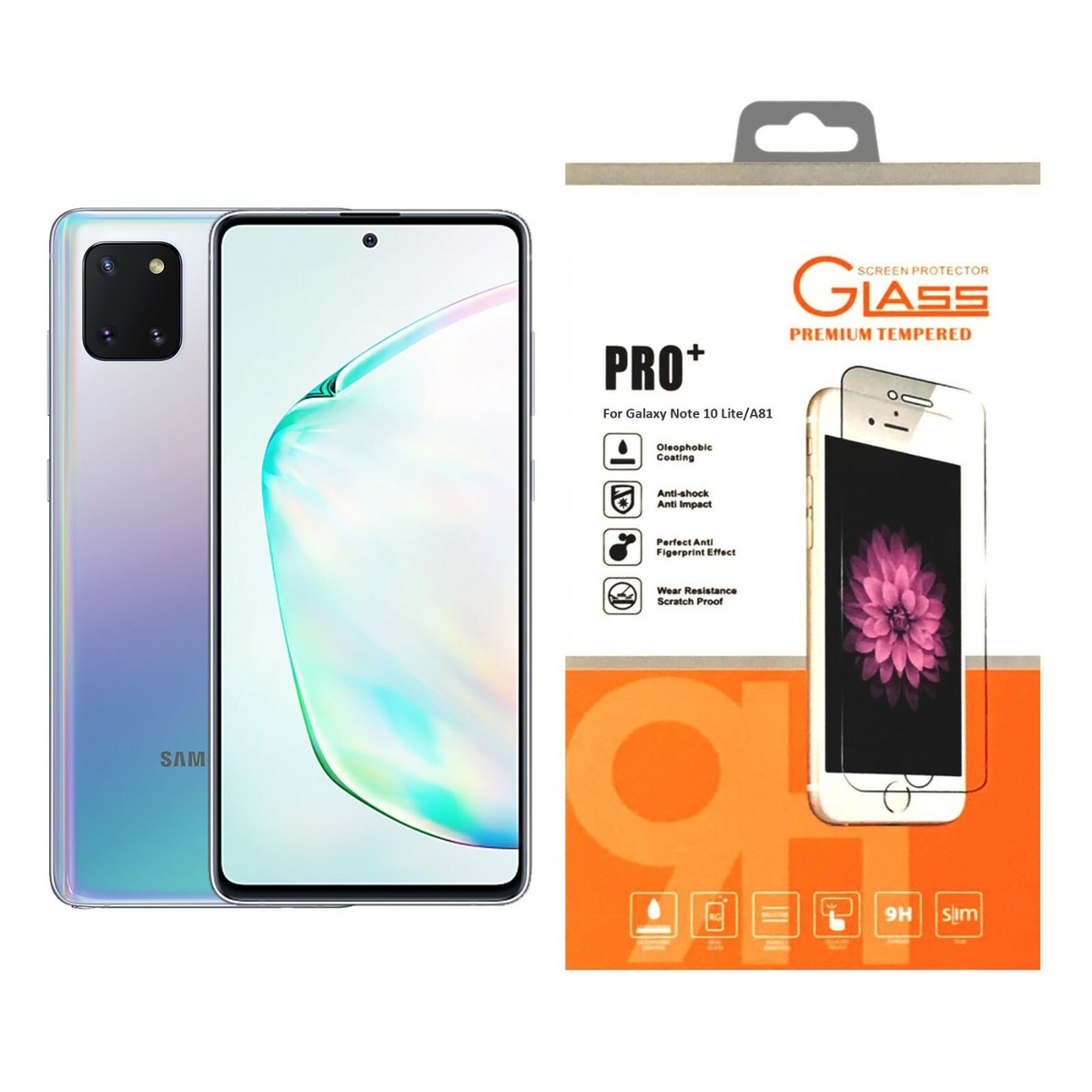 For Samsung Galaxy Note 10 Lite Tempered Glass Phone Screen Protector