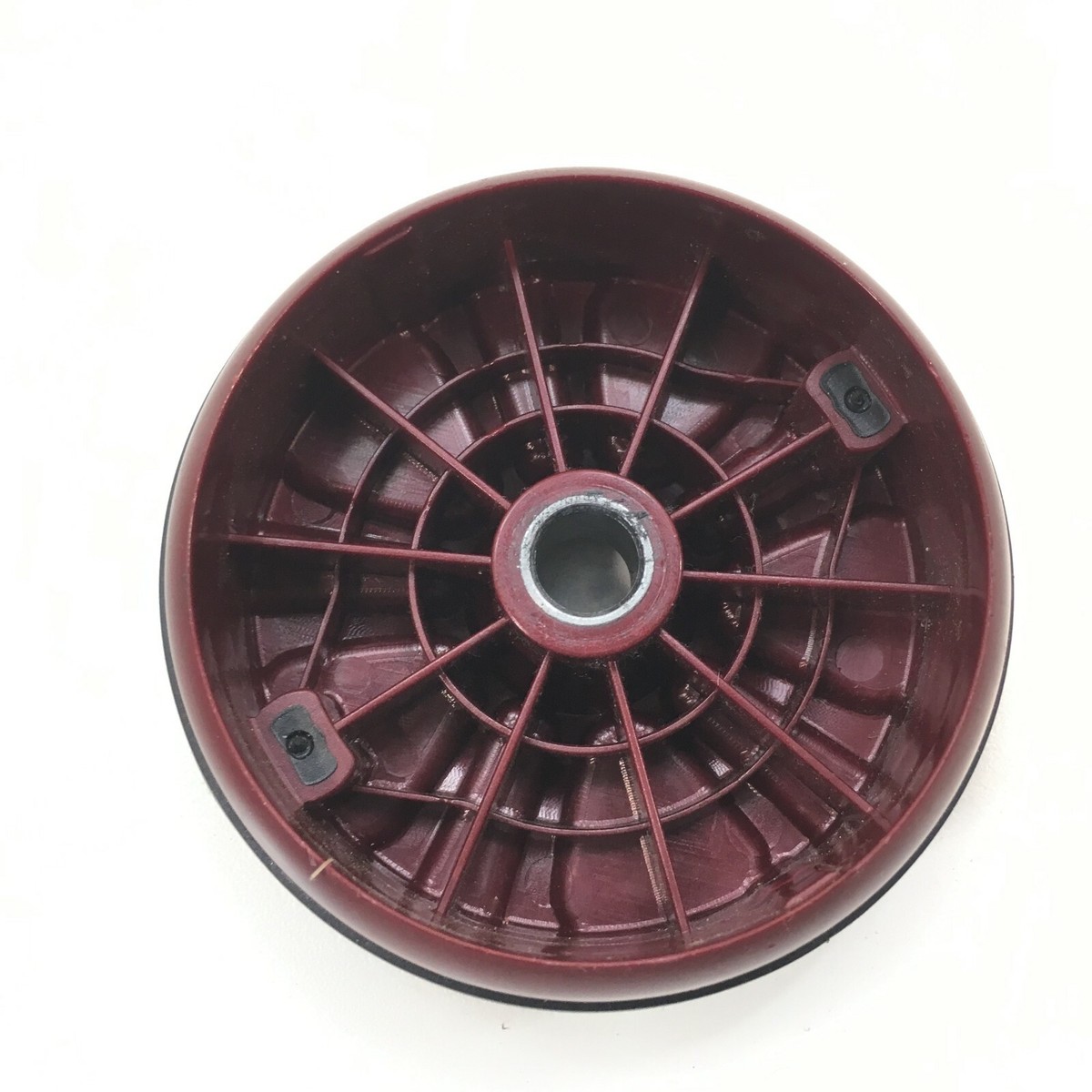 Shark NV611 Vacuum LEFT or RIGHT WHEEL ASSEMBLY W/ PIN Genuine OEM Part Maroon