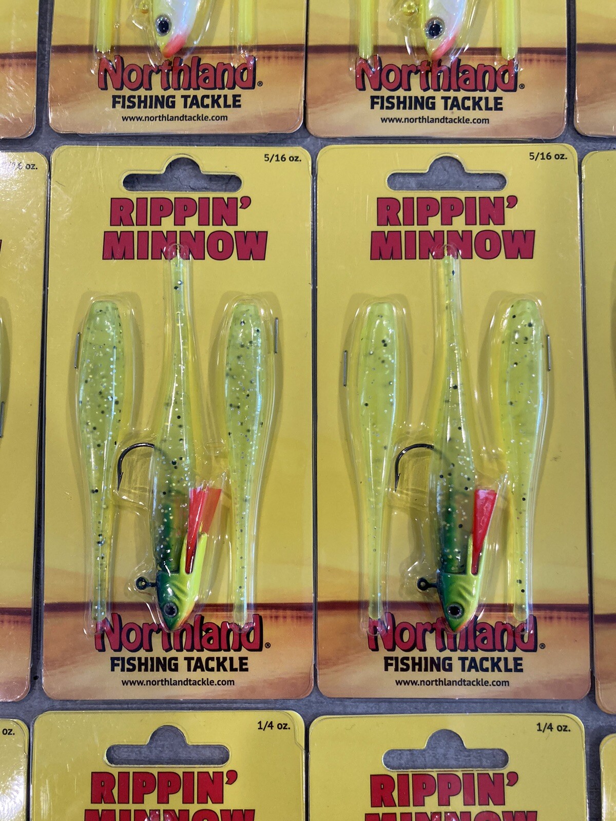 Lot of 30 Packs Rippin' Minnows - Northland - 1/2, 5/16, 1/4 oz - Mixed Colors