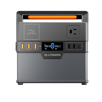 ALLPOWERS Portable Power Station 300W /200W Solar Generator Battery Camping
