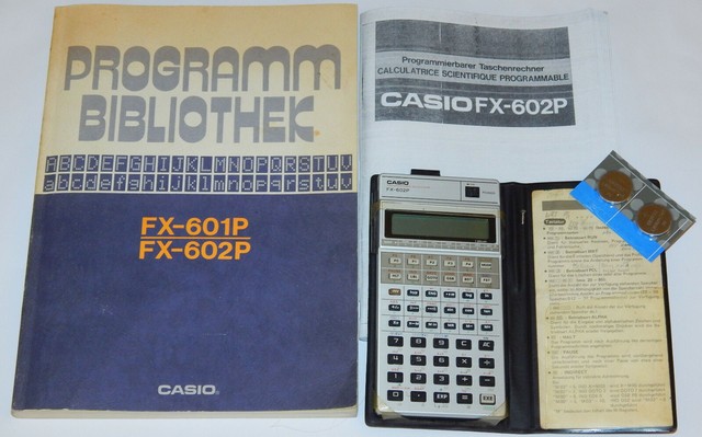 Programierbarer Taschenrechner Casio FX-602P Calc 80er programmable calculator