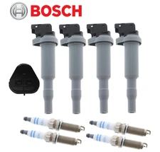 OEM Ignition Coil & Spark Plug Iridium (4sets) Bosch for Mini Cooper S JCW 1.6L
