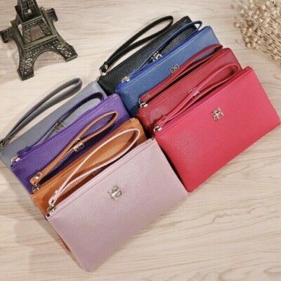 CLUTCH TASCHE GELDBÖRSE KUNSTLEDER. VERSCHIEDENE FARBEN SCHWARZ ROT BLAU ORANGE PINK LILA