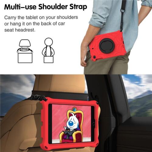Strap Case For iPad mini 2 3 4 5 EVA FOAM Shockproof Kids Heavy Duty Ring Cover - Picture 18 of 28