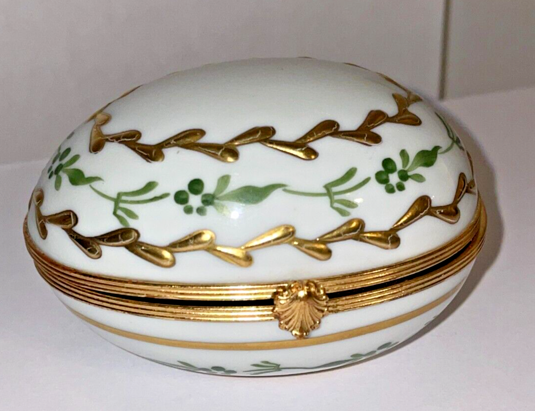 フランス Limoges ミニチュア陶器 リモージュボックス マフィン①