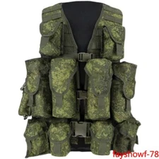 In US! Russian Tactical Vest 6sh117 Molle Bags Emr Combat Equipment Replica Vest