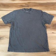 Abercrombie & Fitch Shirt Mens Small Gray Crewneck Soft A&F Essentials Vintage