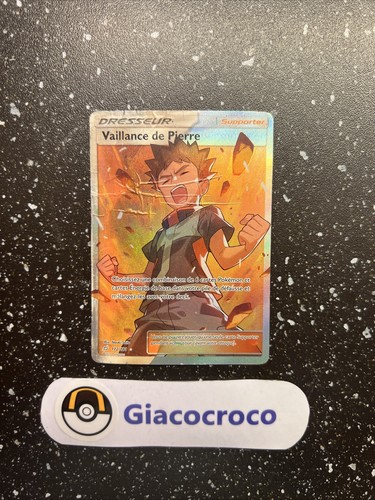 Carte Pokémon Vaillance De Pierre 172/181 Français Duo De Choc Soleil Et Lune