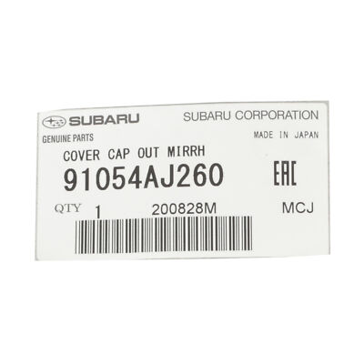 ____miruページ Genuine Subaru Cover Cap out Mirror Right-hand 91054AJ260
