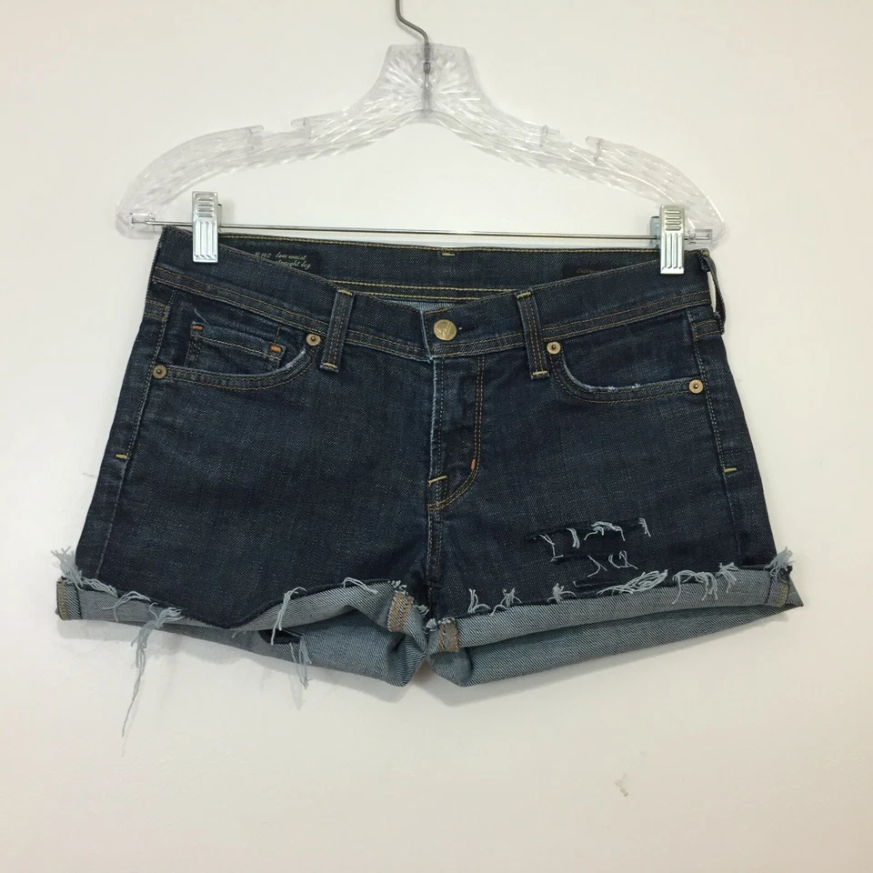 (N5) Citizens of Humanity Jeans Shorts Womens Size 28 Cutoff Frayed Distressed - Image 2 of 4