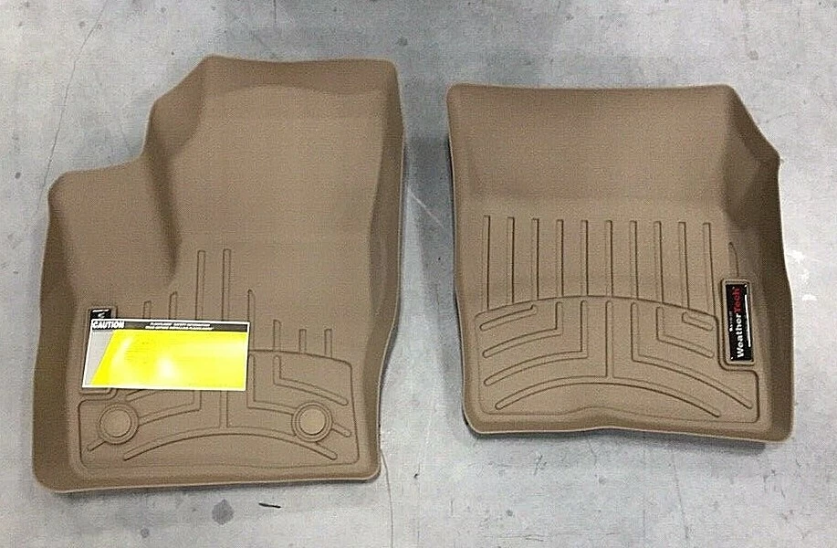 Forro de piso WeatherTech 454591 bronceado primera fila para Ford C-Max Escape Linc MKC 2010 + Foto 4 de 4