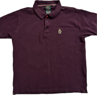 Luke Sport Mens Polo~Size XL~Burgundy Prep | eBay