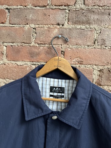 APC Men’s Quilted Jacket, Sz Medium, Navy Blue Cotton - Picture 3 of 13