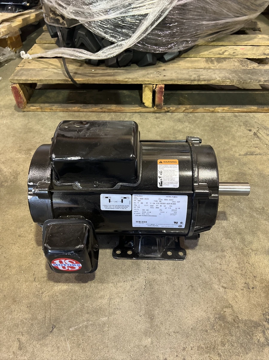7.5 HP Air Compressor Motor, 3450RPM Electric Motor, 230V