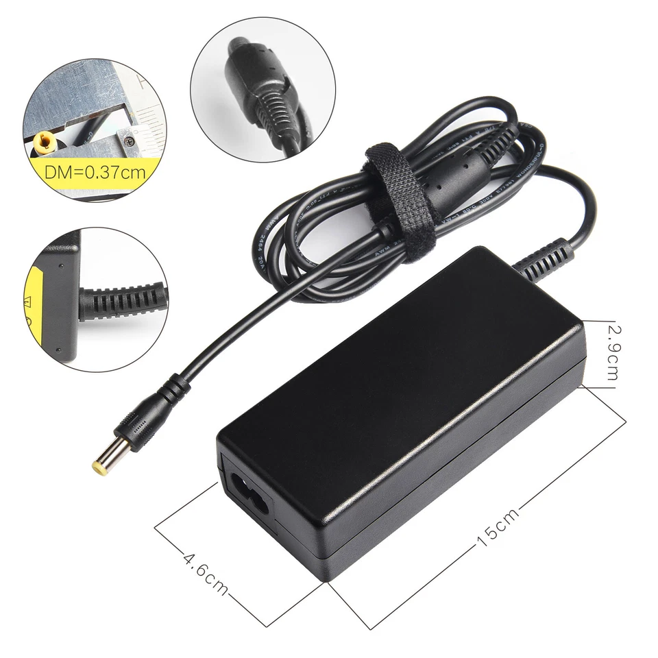 12V 5A AC Charger Adapter + 8 Splitter Power Cord for CCTV Security Camera DVR  - Image 2 of 4