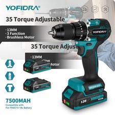 Trapano avvitatore a batteria 3in1 13 mm trapano a percussione per Makita 18V 