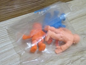 Makaimura Famicom Eraser Figure Set of 3, Showa Retro Unopened, 3-4cm