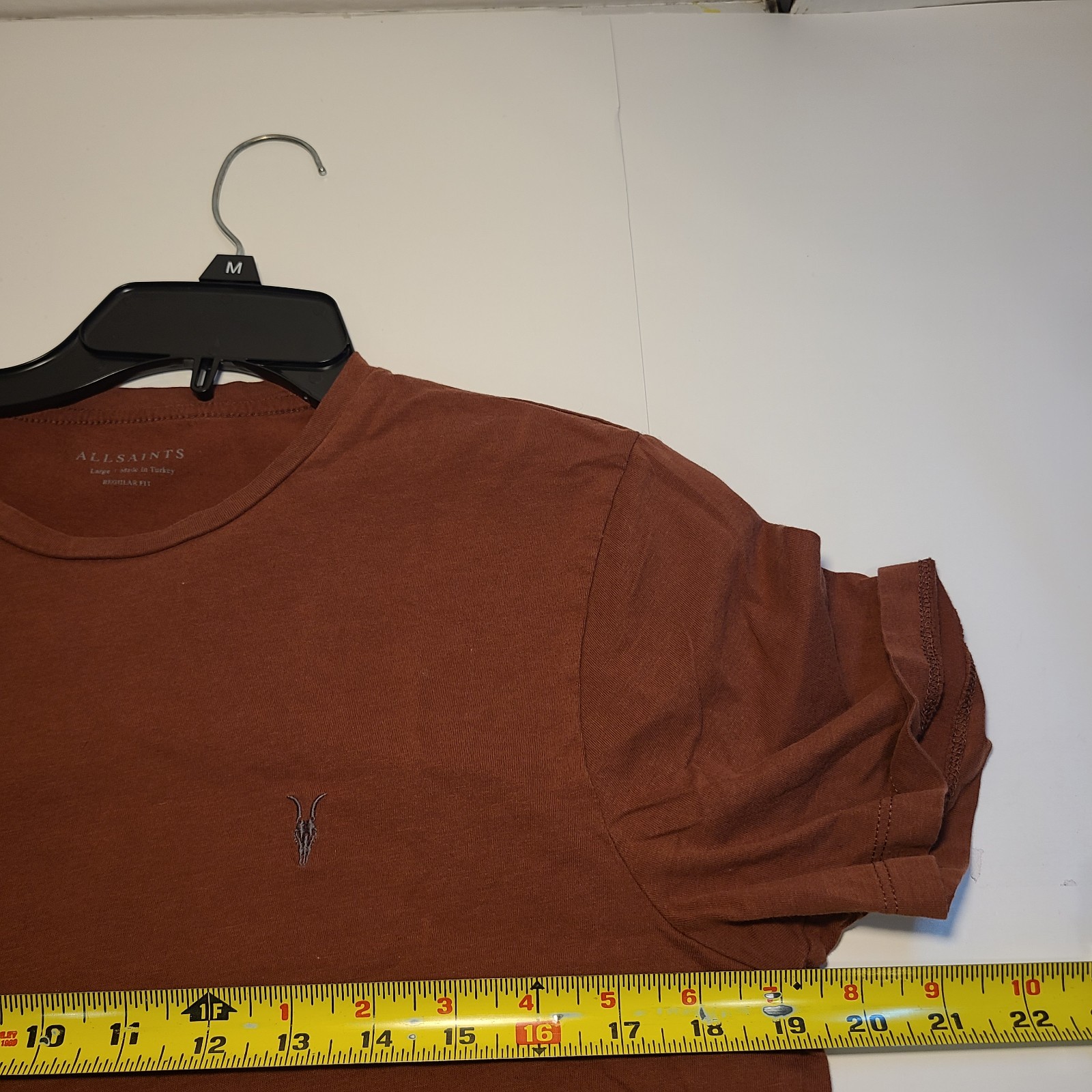 Allsaints Brace SS Crew Regular Fit Basic Brown T… - image 5