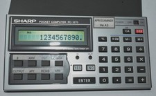 Sharp Pocket Computer PC-1270 Vintage Tested, APR Examiner Cartridge