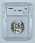 1953-S Franklin Half Dollar MS65 ICG