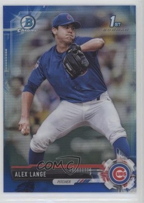 2017 Bowman Draft Chrome Blue Refractor 124/150 Alex Lange #BDC-32 s3g