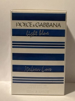 Dolce & Gabbana Light Blue Pour Homme Eau De Toilette Italian Love NiB - 100ml/