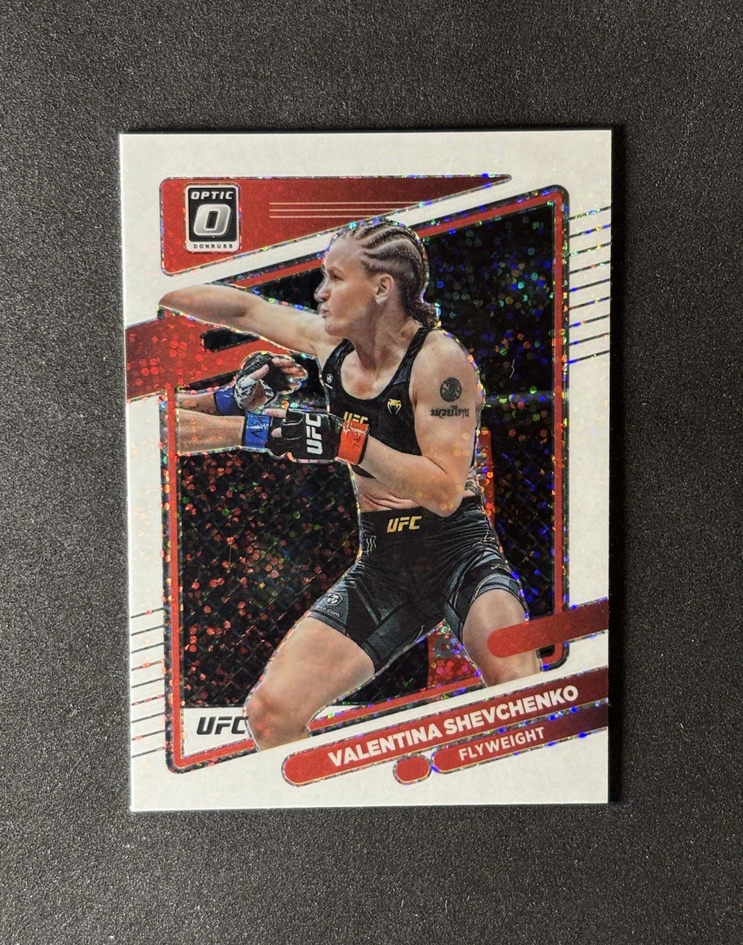 2022 Donruss Optic UFC Valentina Shevchenko White Sparkle #41 SSP