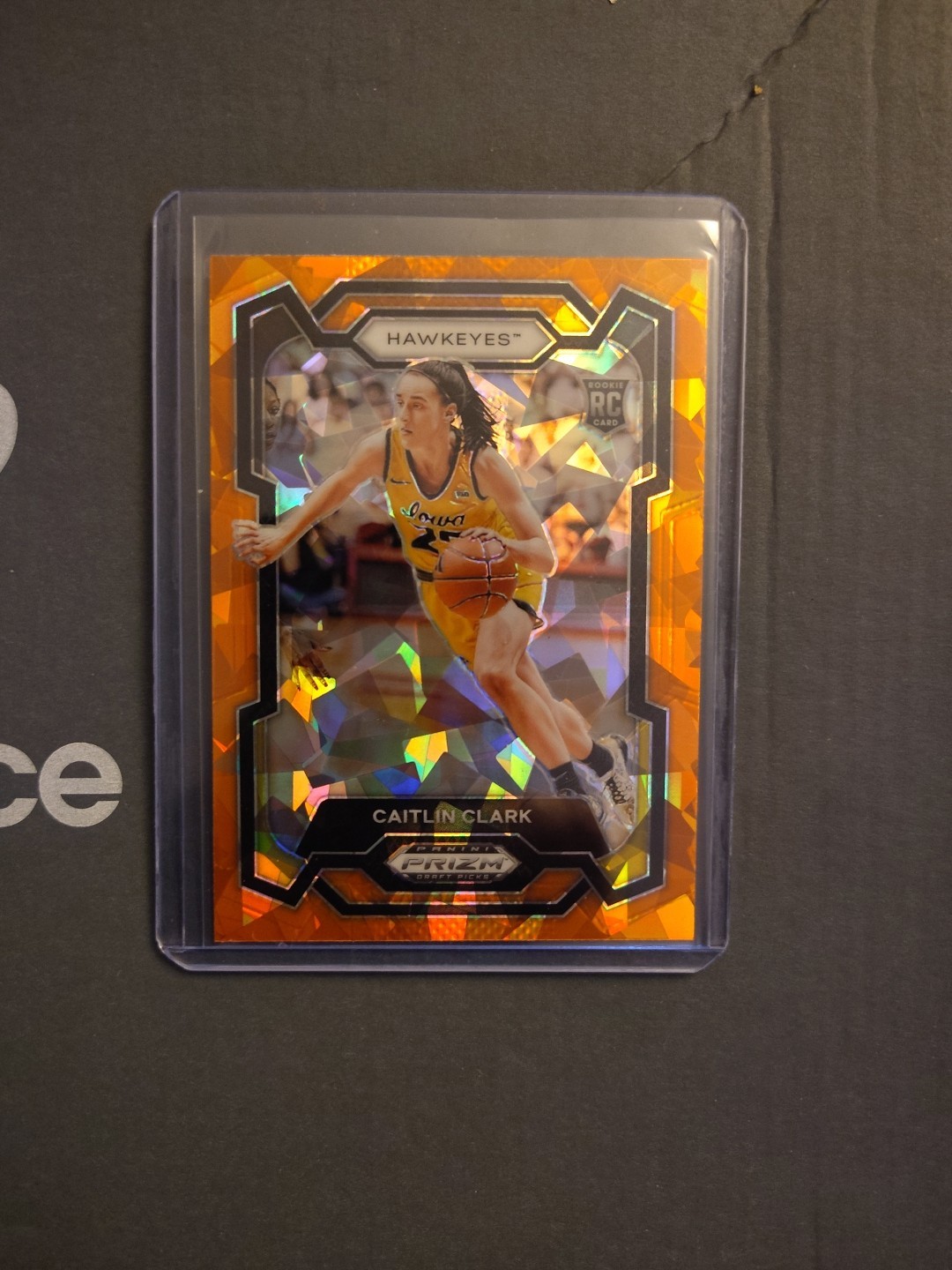 2024 Panini Prizm Draft Picks - Caitlin Clark #57 Orange Ice Prizm (RC)