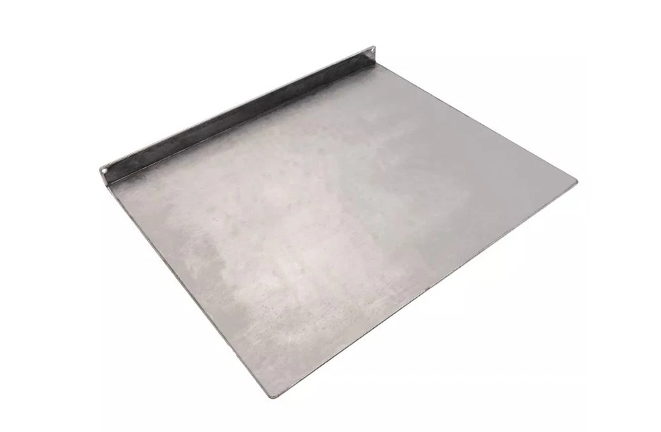 Plancha de piedra resistente al calor de acero al carbono Char-Broil plateada Foto 2 de 4