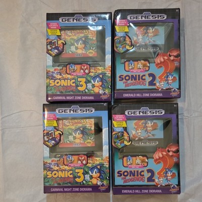 SEGA Sonic the Hedgehog 2 & 3 Console Heroes Diorama Cartridge Flip