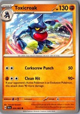 Carta Pokemon Toxicroak 024/064 comune favola avvolta leggermente giocata TCG singola