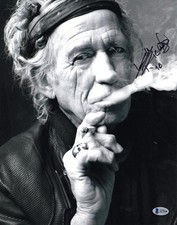 Keith Richards Signed Autograph 11x14 Photo - Rolling Stones Rebel Beckett COA