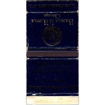 Banco Di Roma Chicago IL Vintage Matchbook Matchbox SMM21-1