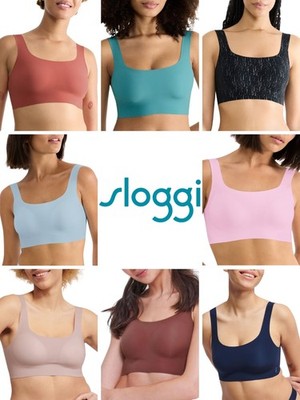 sloggi ZERO Feel Top Non Wired Crop Top Pullover Bralette Seamless Underwear