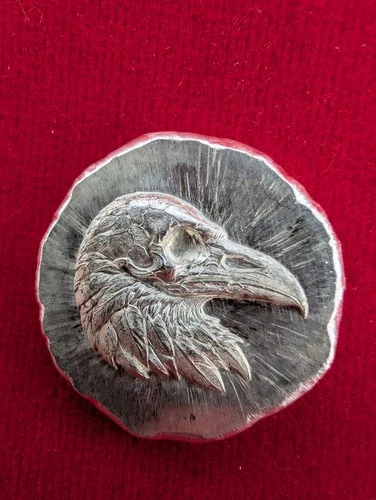 MK Barz Zombie Bird 1/2 Ozt .999 Fine Silver Poured Round