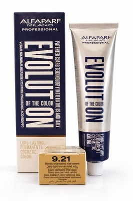 Alfaparf Evolution Hair Color 9.21 Very Light Blonde Violet Ash 60ml 2.03 Fl.oz