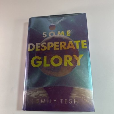 Signed - Some Desperate Glory by Emily Tesh   Illumicrate Sprayed Edge Edition