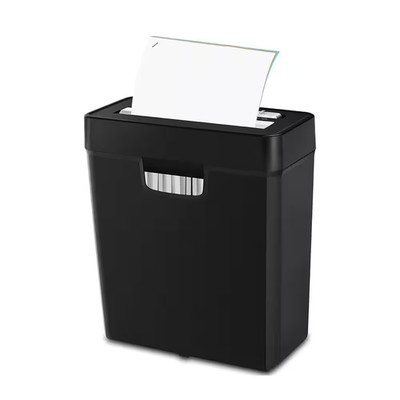 6-Sheet Strip Cut Paper Shredder with Jam Proof System, Shreds Card/Staple, 2.65