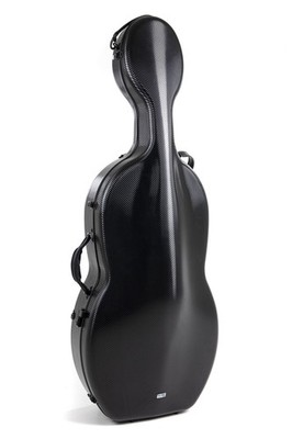 Cello-Etui schwarz 4/4 Polycarbont  4,6 kg  - abnehmb Rucksackriemen Cello Case