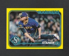 2024 Topps Update Ryne Stanek Yellow #US121 Seattle Mariners