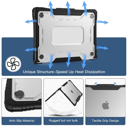 Techprotectus Housse pour Ordinateur Portable Robuste avec Housse Clavier pour Apple 13.6 Macbook - Photo 5/9
