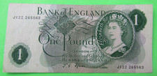 GREAT BRITAIN, 1 POUND, QEII, P#374e, ND(1966-70)